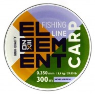 Лісочка для риболовлі, ZEOX Element Carp Moss Green, 300м, перетин 0,350мм